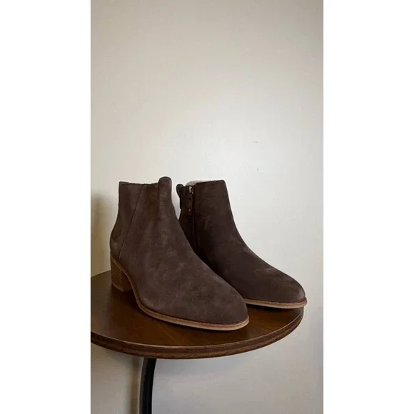 Dr. Scholl’s Dark Brown Suede Ankle Boots 9.5M NIB MSRP $115 - Picture 10 of 15